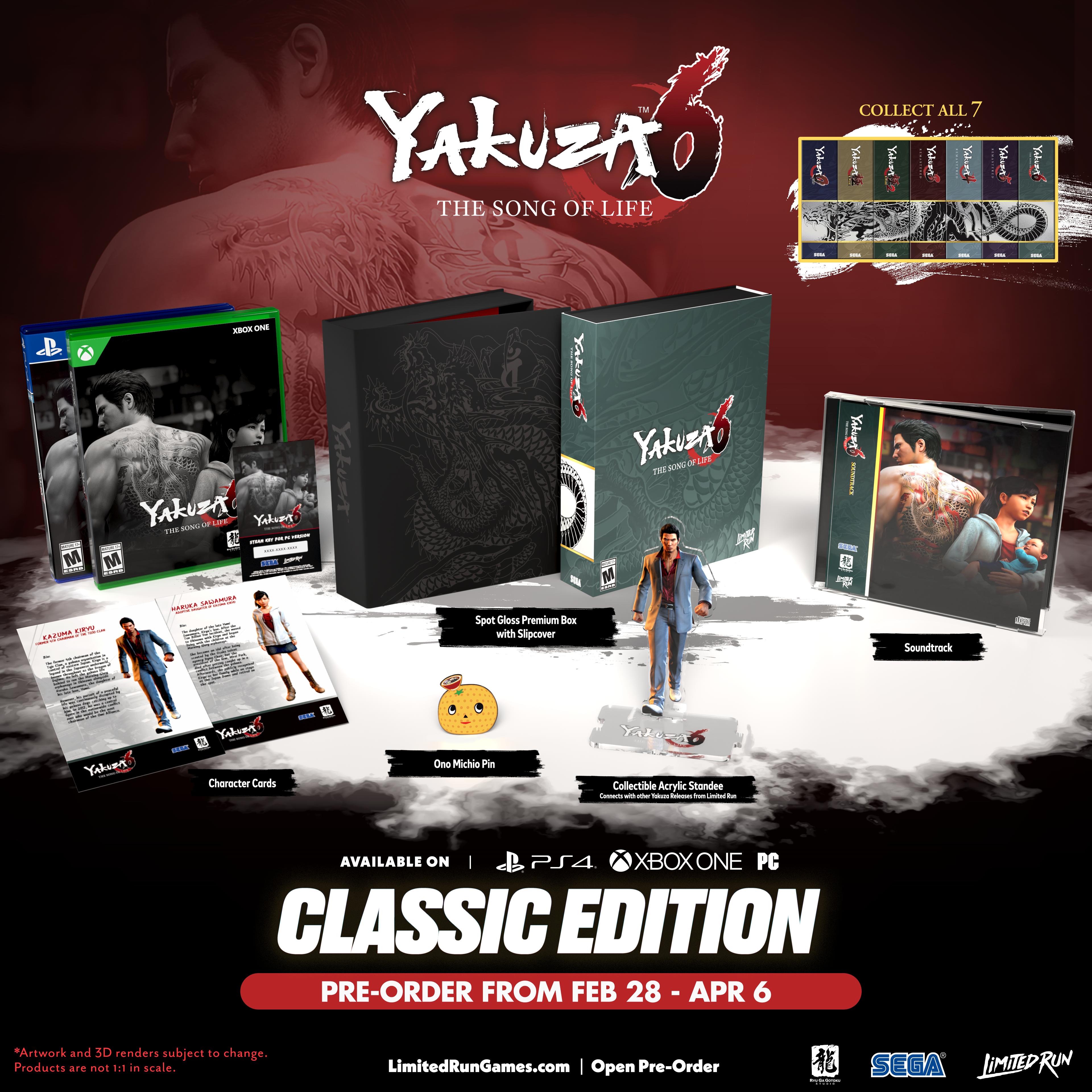 Yakuza 6: The Song of Life Classic Edition (PS4, Xbox, PC)