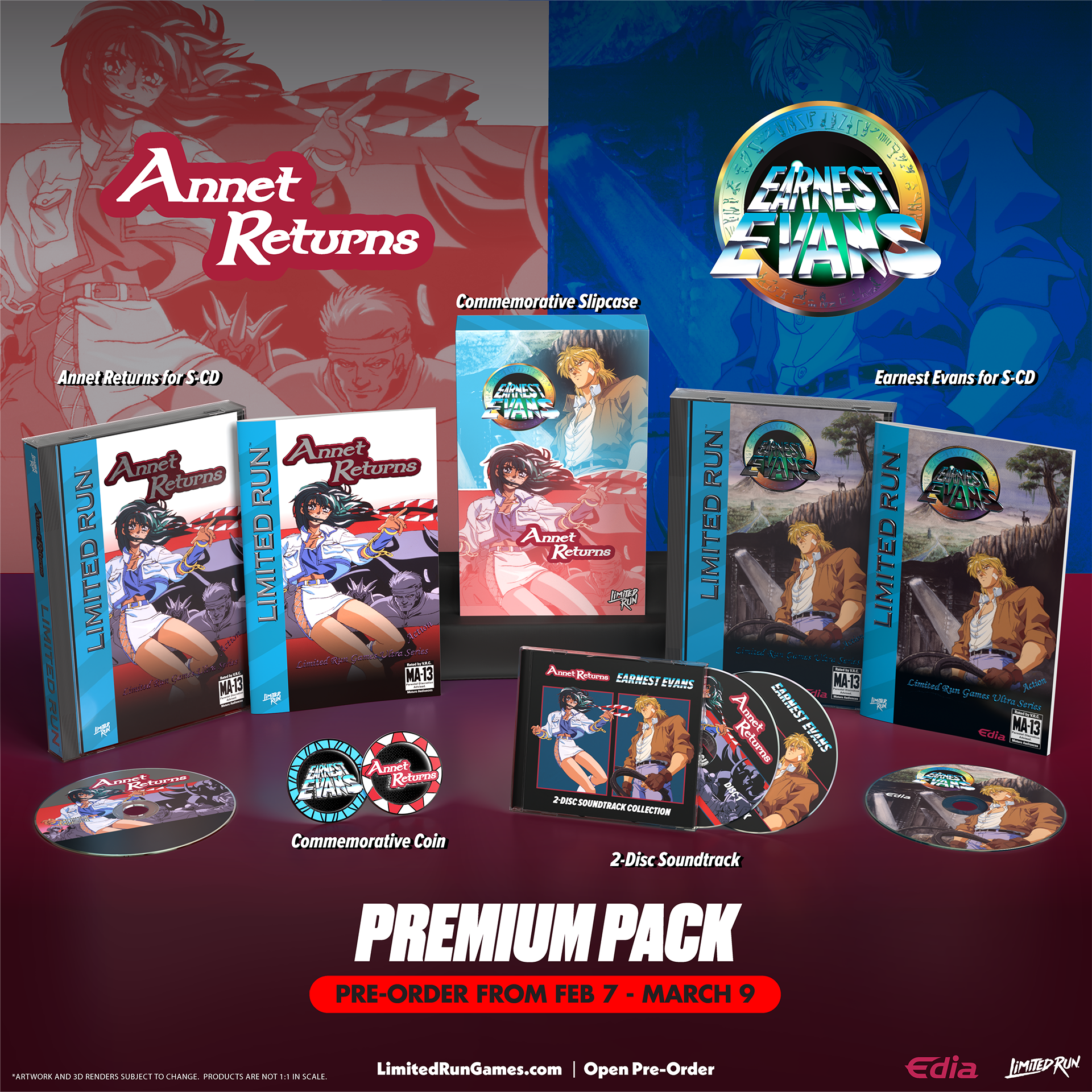 Earnest Evans & Annet Returns Premium Pack (SCD)