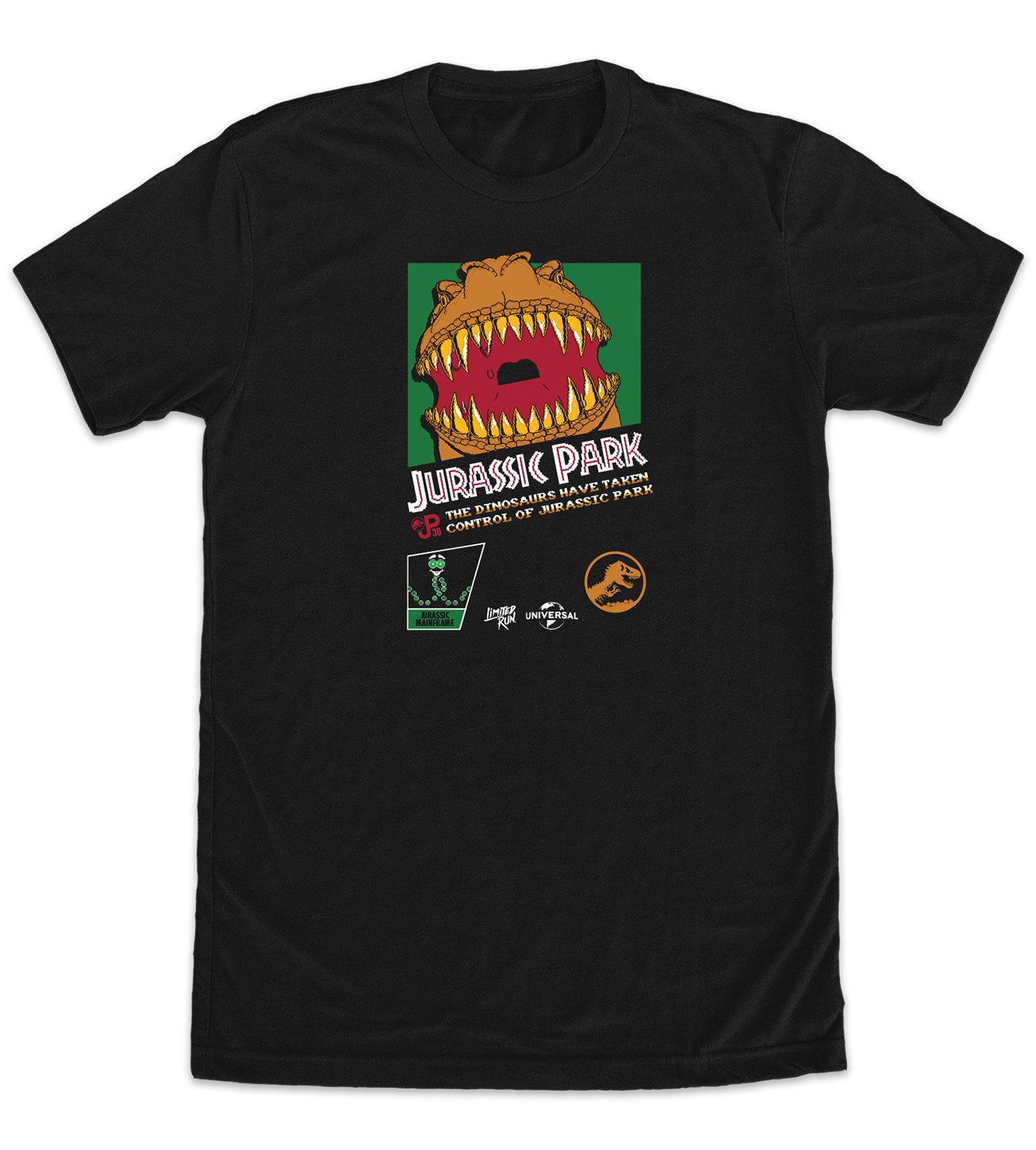 Jurassic Park 8-Bit T-Rex T-Shirt