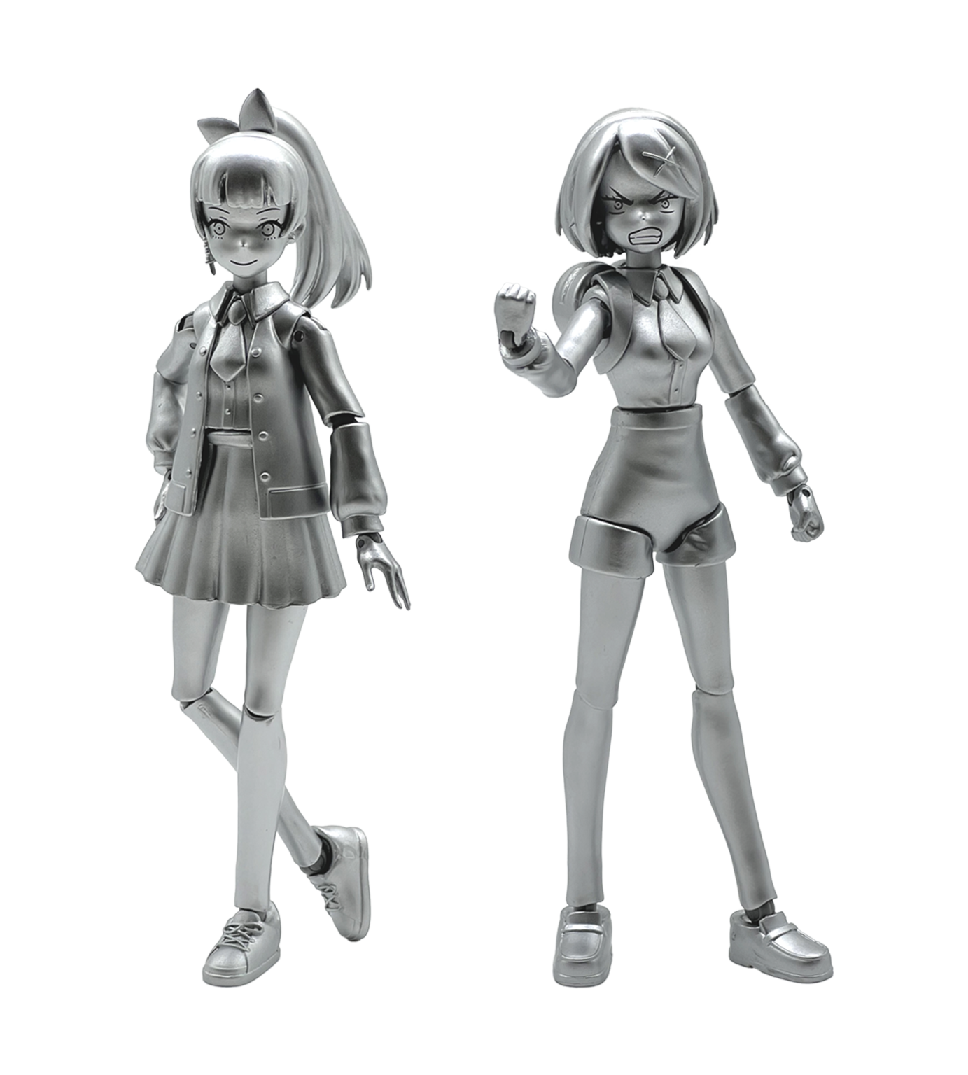 River City Girls 2 Figure Sets Silver