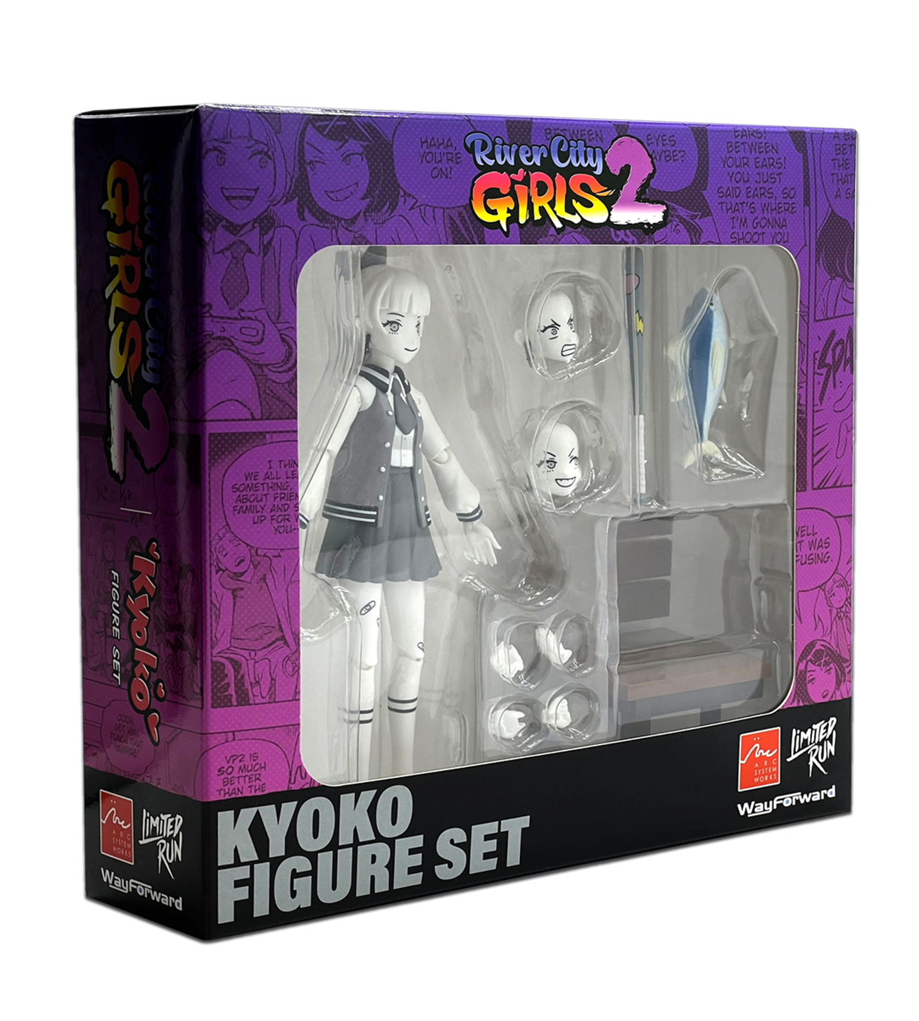 River City Girls 2 Figure Sets Black & White