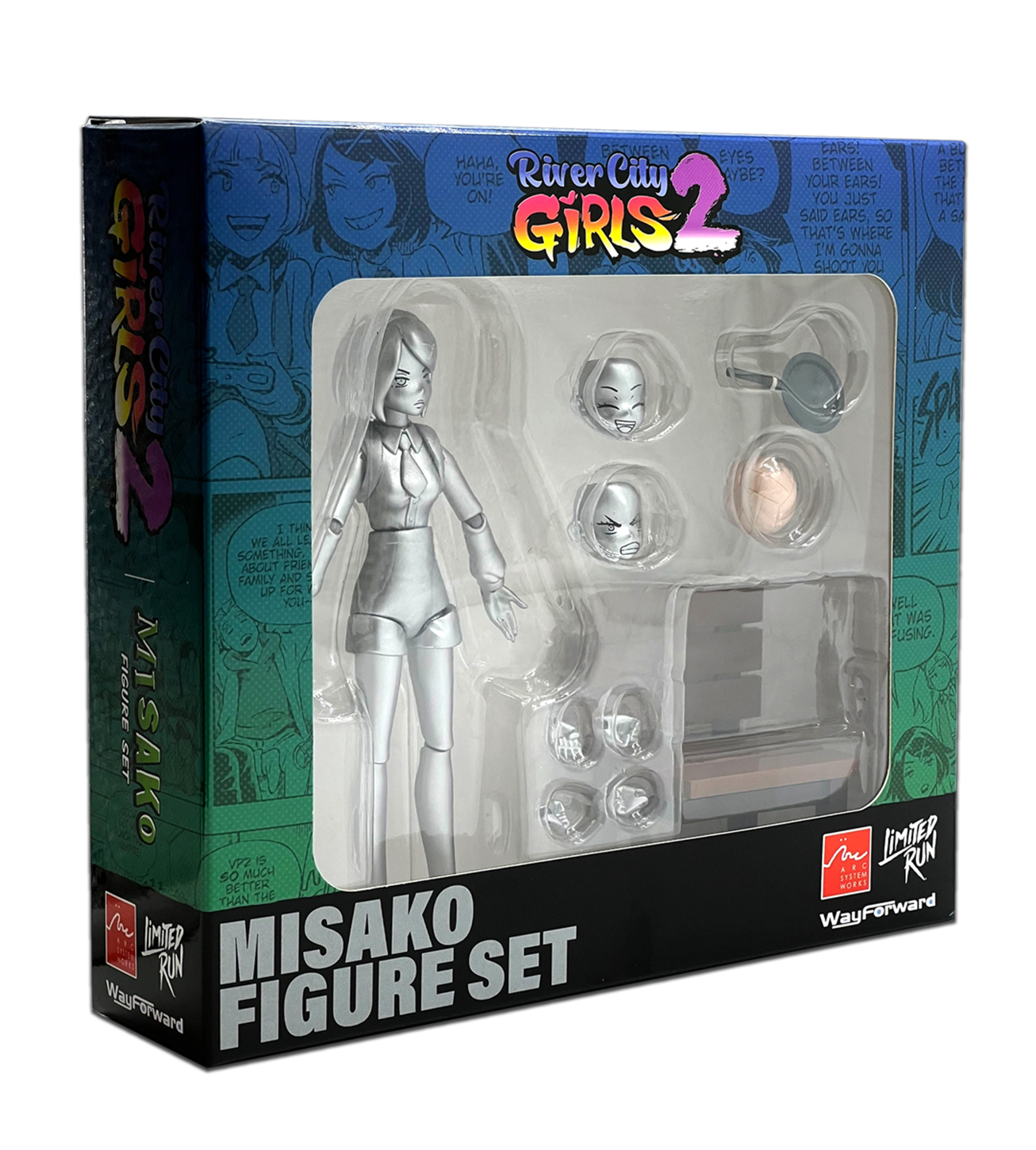 River City Girls 2 Figure Sets Silver