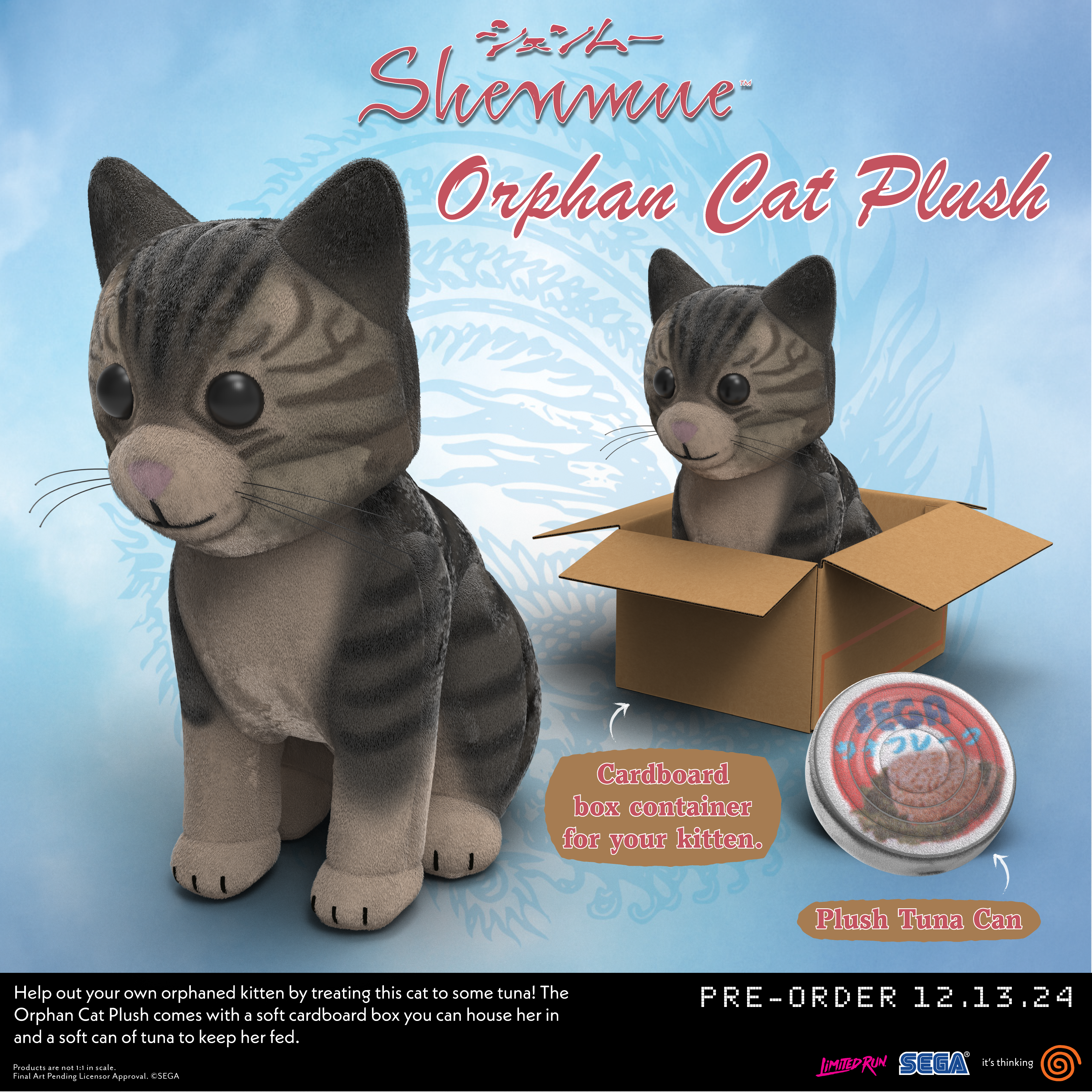 Shenmue Orphan Cat Plush