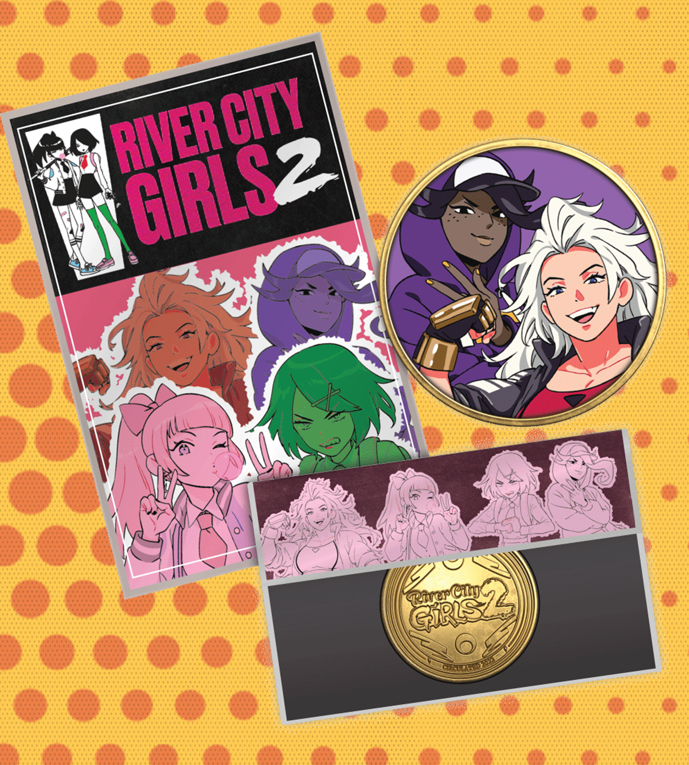 River City Girls 2 Commemorative Collectible Coin