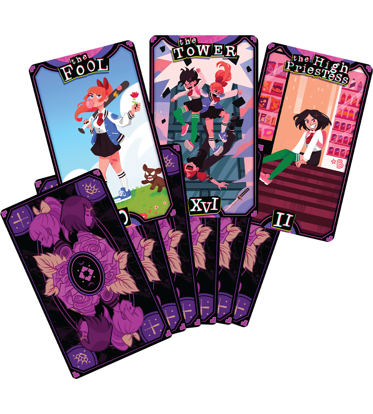 River City Girls 2 Tarot Card Deck